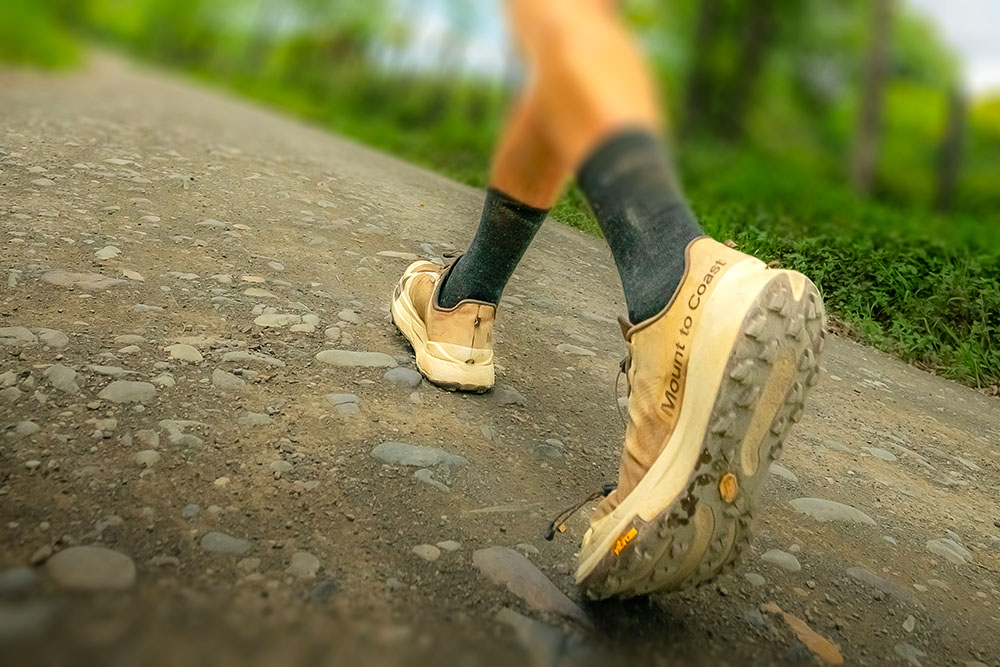 Runner wears Mount to Coast shoes to take on Costa Rica 200, a One Hundred World Championship race.